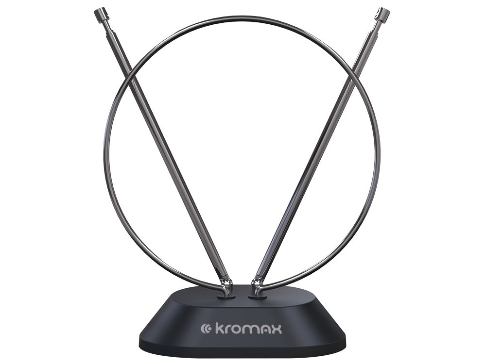 

Телевизионная антенна Kromax TV FLAT-01 black Комн. пас. антенна, VHF: 45-230 МГц, UHF: 470-860 МГц, коэф. ус.5-7dB