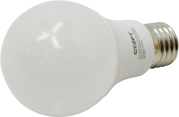 Энергосберегающая лампа СТАРТ ECO LED GLS (E27 7W 40 холодный)
