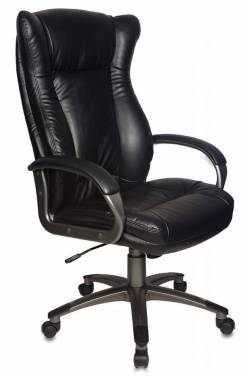 

Кресло Buro CH-879DG/Black черный кожезаменитель темно-серый пластик
