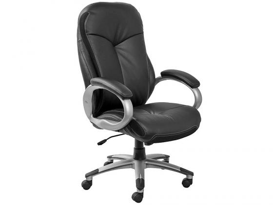 

Кресло Buro T-9908AXSN-AB черная кожа алюминиевая основа