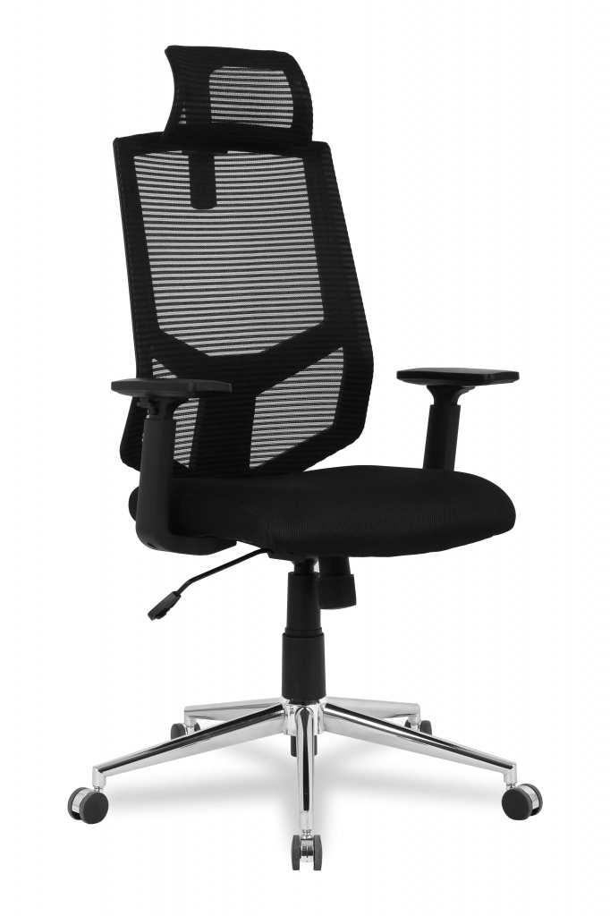 

Кресло College HLC-1500F-1D-2 Черный сетчатый акрил,120 кг, крестовина хром,твердые подлокотники,высота спинки 42см