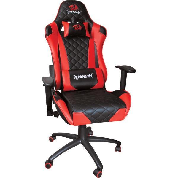 

Кресло игровое Redragon King Of War CM-382 Черно-красный, макс 150 кг, искуственная кожа, полиуретан, подголовник, механизм качания топ-ган