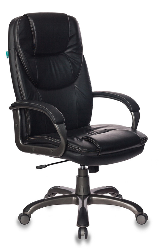 Кресло руководителя Бюрократ T-9905DG/BLACK черный искусственная кожа (пластик темно-серый) кресло руководителя бюрократ ch 879dg brown коричневый искусственная кожа пластик темно серый