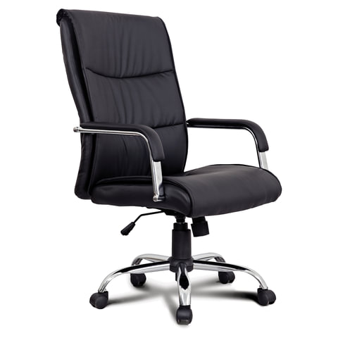 

Кресло офисное BRABIX "Space EX-508", экокожа, хром, черное, 530860