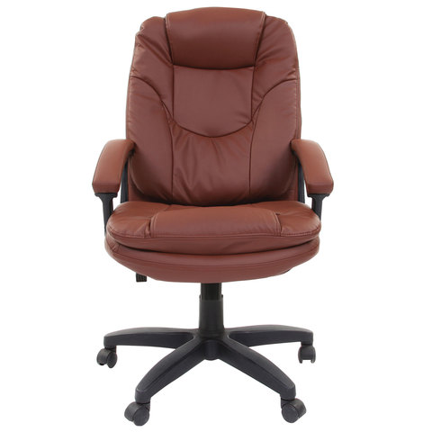 

Кресло офисное BRABIX Trend EX-568, коричневое коричневый
