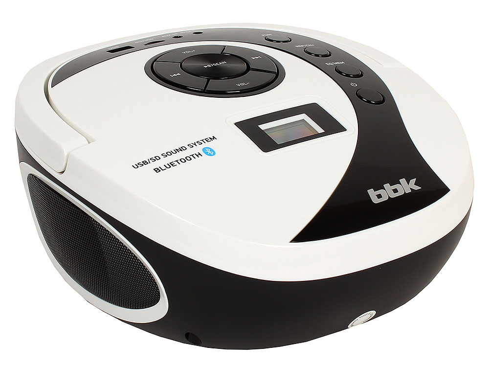

Аудиомагнитола BBK BS10BT белый/черный