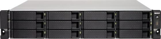 

Сетевое хранилище (NAS) QNAP TS-1263XU-4G NAS, 12-tray w/o HDD. Quad-core 64-bit AMD 2.0GHz, 4GB DDR3L (1x4GB )
