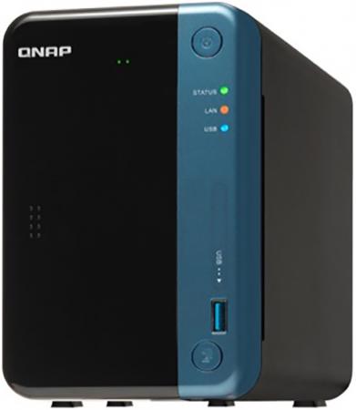 

Сетевое хранилище (NAS) QNAP TS-253Be-4G NAS, 2-tray w/o HDD. 2xHDMI-port. Quadcore Celeron J3455 1.5-2.3 GHz, 4GB DDR3L