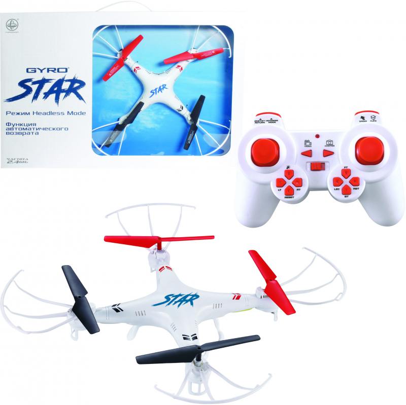 

Квадрокоптер на радиоуправлении 1toy GYRO-Star Т58986 разноцветный от 5 лет пластик