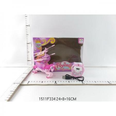 

ЛОШАДКА С ПРОПЕЛЛЕРОМ И КРЫЛЬЯМИ, Р/У СО СВЕТОМ, USB ЗАРЯДКА В КОР. 24*8*16СМ в кор.2*36шт