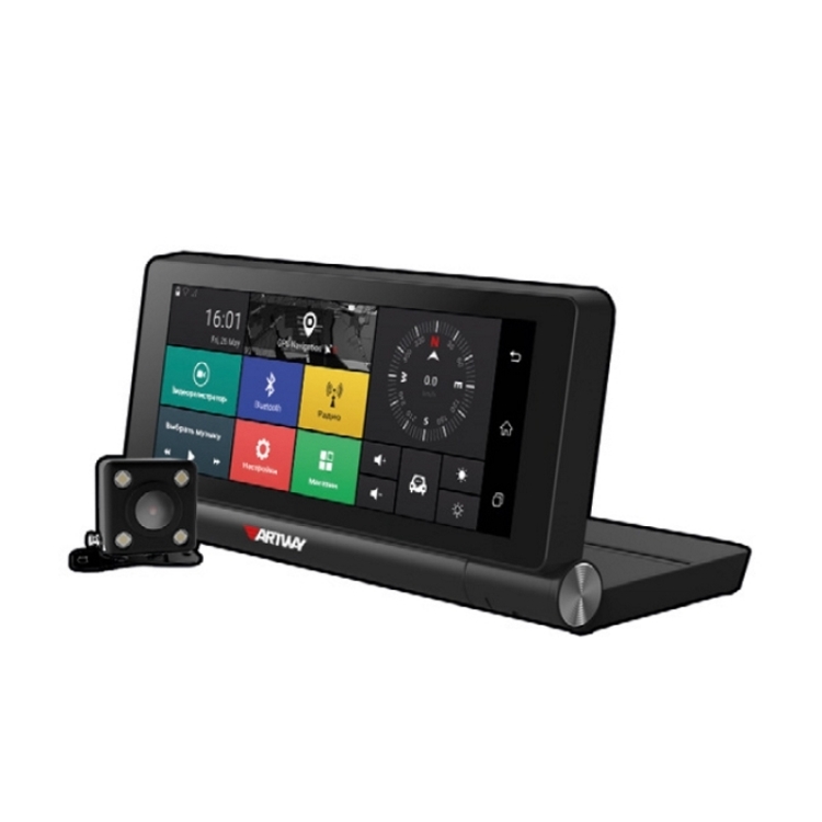 

Видеорегистратор Artway MD-911, 11 в 1 Android складной автопланшет 1920х1080