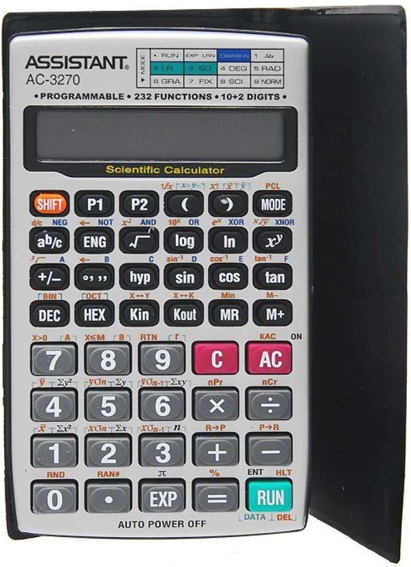 

Калькулятор научный Assistant AC-3270 10+2-разрядный AC-3270