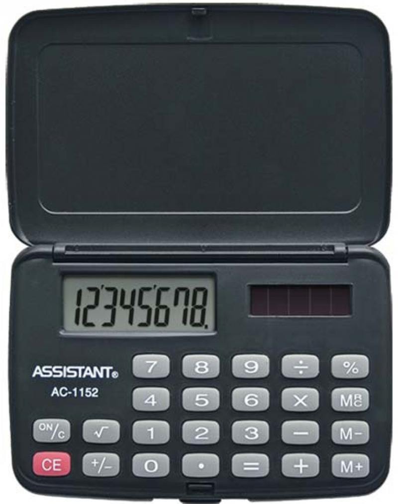 

Калькулятор карманный Assistant AC-1152 8-разрядный AC-1152