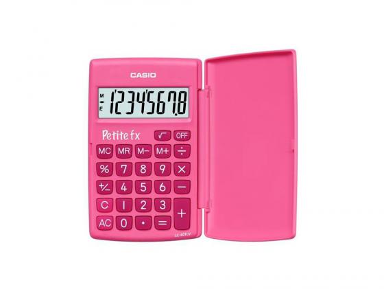

Калькулятор карманный CASIO LC-401LV-PK 8-разрядный розовый