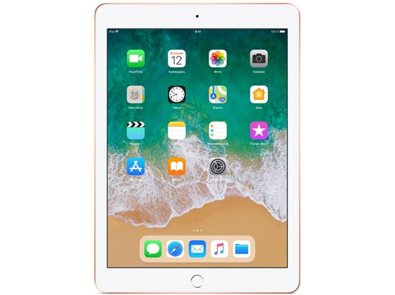 

Планшет Apple iPad MRJN2RU/A A10 (2.20) / 2Gb / 32Gb / 9.7'' IPS Retina / Wi-Fi / BT / 1.2+8mpx / iOS / Gold