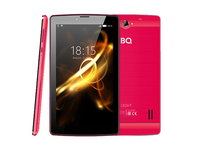 

Планшет BQ-7083G Light Red (7", 1024*600, TN, 4*1.0Ghz, 1+8Гб, GPS, 7.0)