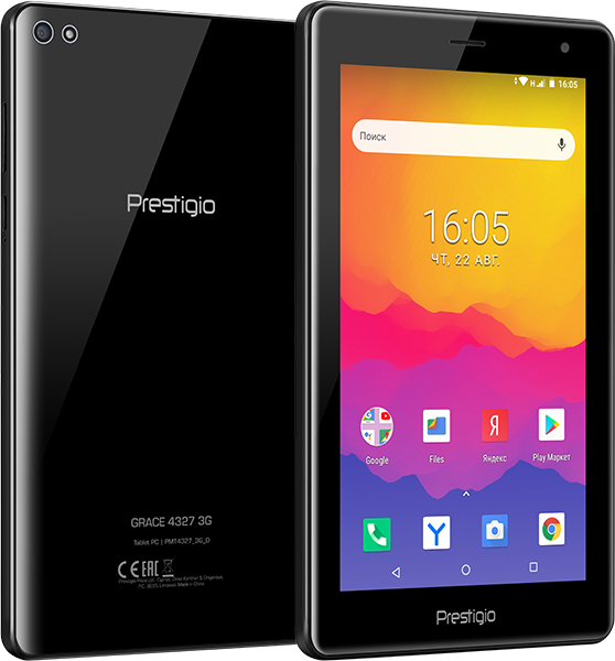 

Планшет Prestigio grace 4327 3G Spreadtrum SC7731 (1.3) / 1Gb / 16Gb / 7" IPS WSVGA / Wi-Fi / 3G / 2mpx+0,3mpx / Android 8.1 / Black