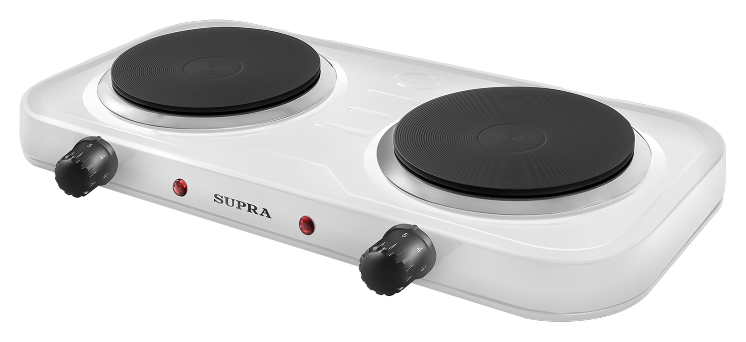 

Плита Электрическая Supra HS-202 белый эмалированный металл (настольная)
