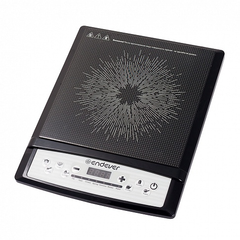 

Плитка индукционная Endever Skyline IP-23 2000 Вт., кнопочное упр., 1 конфорка, температура до 270°С, черный