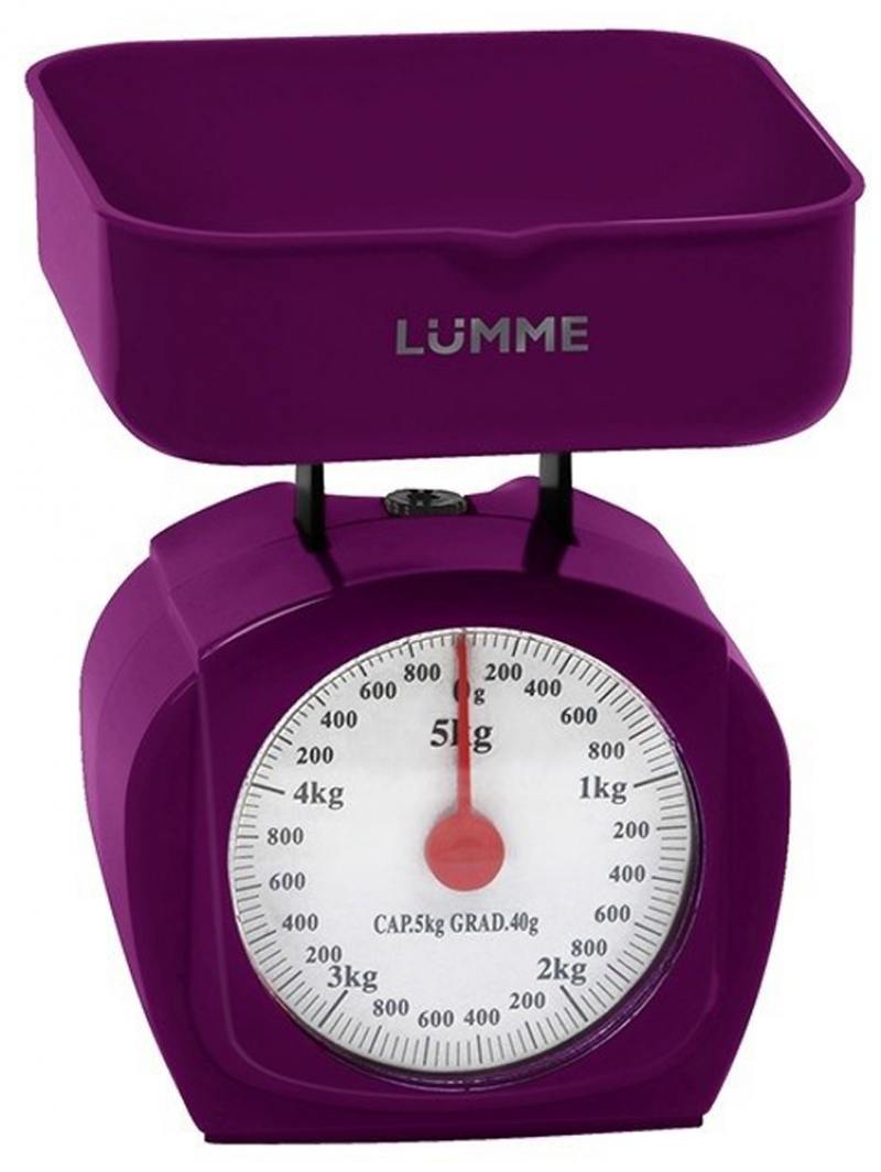 

Весы кухонные механические Lumme LU-1302 фиолетовый чароит