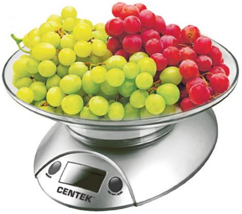 

Весы кухонные Centek CT-2451 серебристый