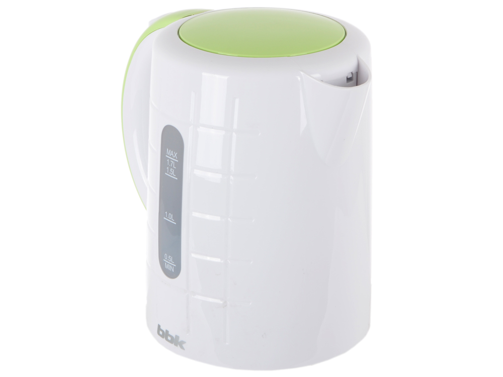 

Чайник BBK EK1703P, 2200Вт, 1.7л, пластик, белый/зеленый