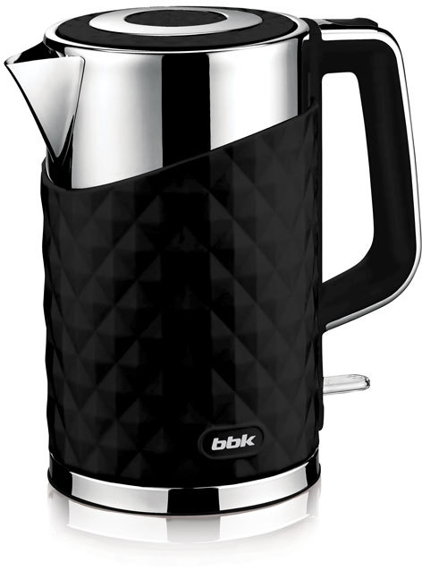 

Чайник BBK EK1750P, 2200Вт, 1.7л, сталь-пластик, черный