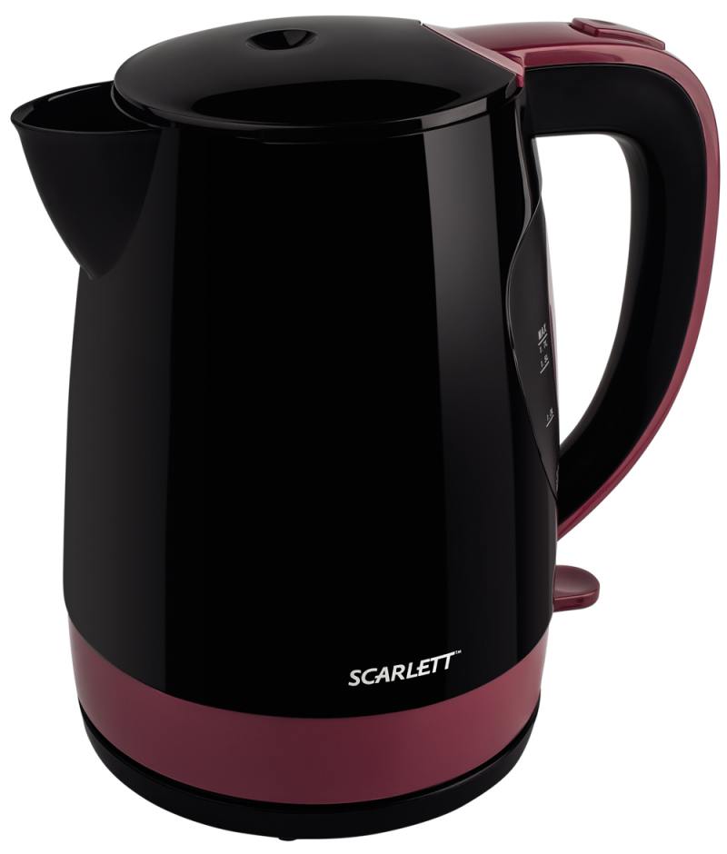 

Чайник Scarlett SC-EK18P26 2200 Вт 1.7 л пластик чёрный бордовый