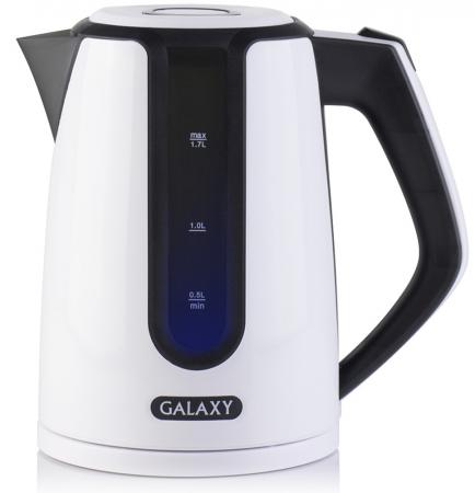 

Чайник GALAXY GL0207 2200 Вт белый чёрный 1.7 л пластик