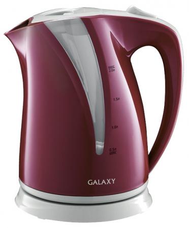 

Чайник GALAXY GL0204 2200 Вт бордовый 2 л пластик