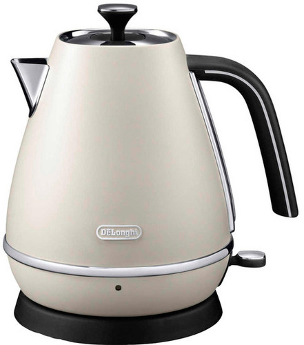 

Чайник электрический DeLonghi KBI 2001 W белый 2000 Вт, 1.7 л, металл