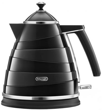 

Чайник DeLonghi KBA 2001 BK Avvolta, 2000Вт, 1.7л, черный