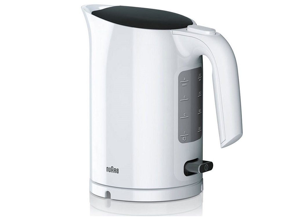

Чайник Braun WK 3000 WH, 2200Вт, 1л, пластик, окошко уровня воды, белый