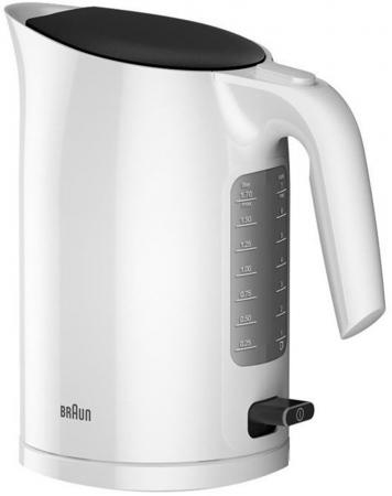 

Чайник электрический Braun WK3100 1.7л. 2200Вт белый (корпус: пластик)
