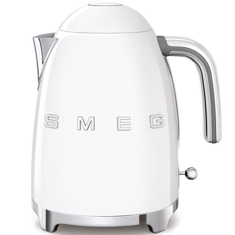 

Чайник Smeg KLF03WHEU белый, 1.7 л, 2400 Вт, корпус из нержавеющей стали