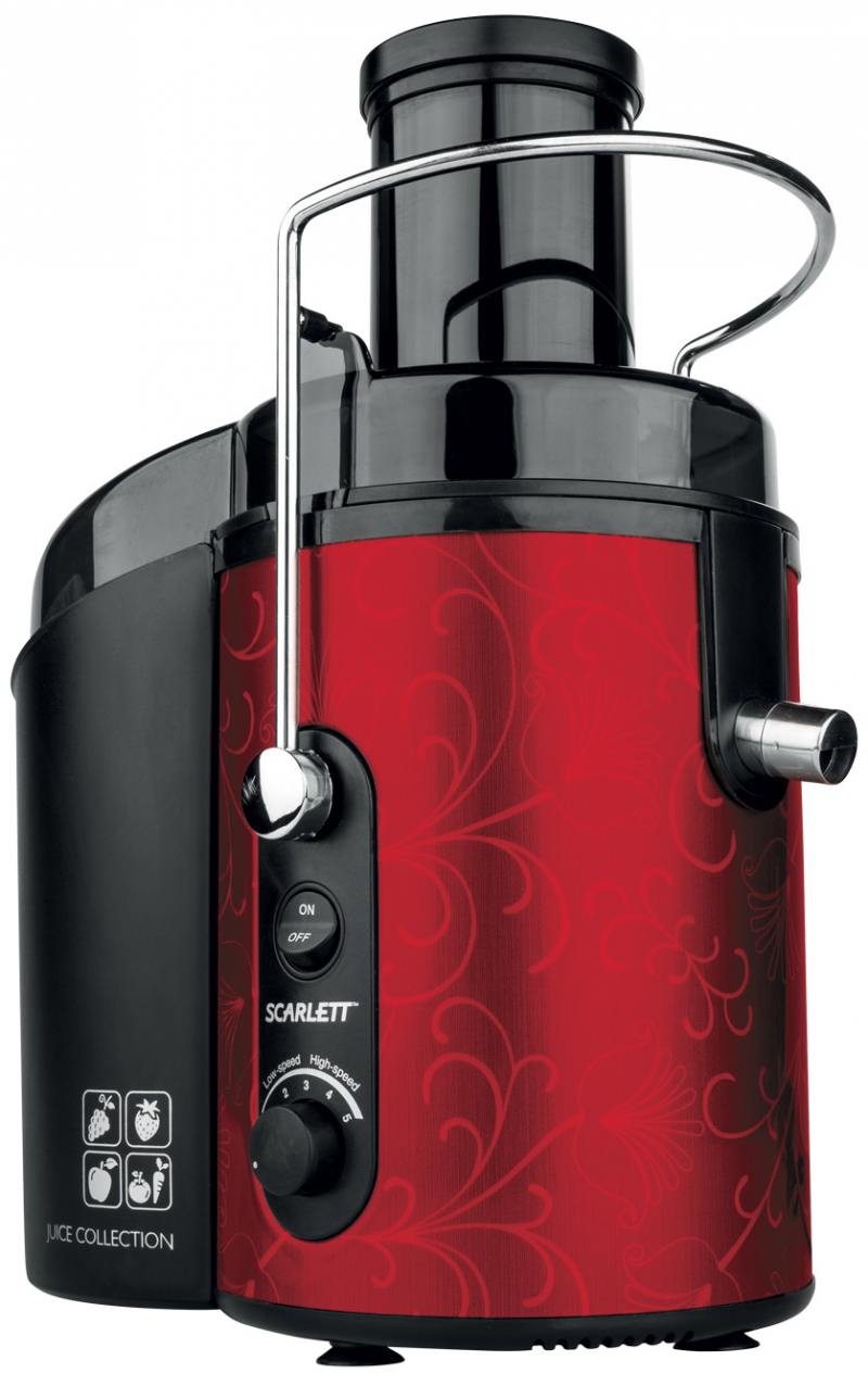 Соковыжималка Scarlett SC-JE50S26 1500 Вт красный чёрный