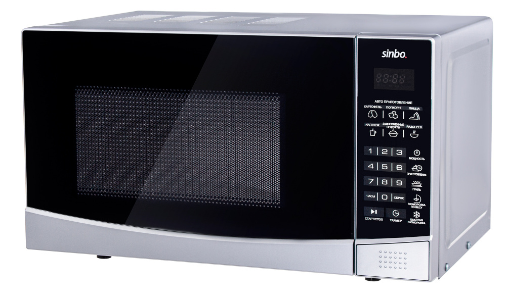 

Микроволновая печь Sinbo SMO 3654 серебристый 700 Вт, 20 л, гриль