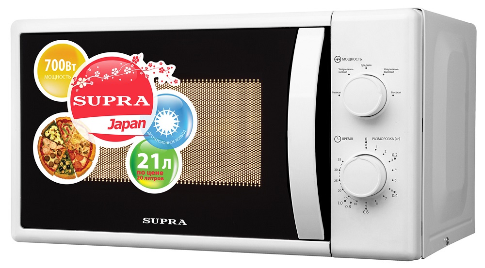 

Микроволновая печь Supra 20MW53 20л. 700Вт белый