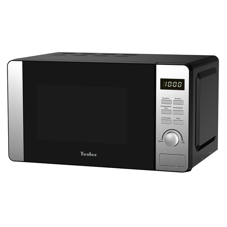 

Микроволновая печь TESLER ME-2053, соло, 20л, эл. управ, 700Вт, защита от детей, черный/серебристый