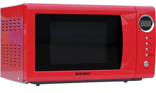 

Микроволновая печь SHIVAKI SMW2034ER 700 Вт., 20 л., электр. упр., таймер 60 мин., разморозка, красный