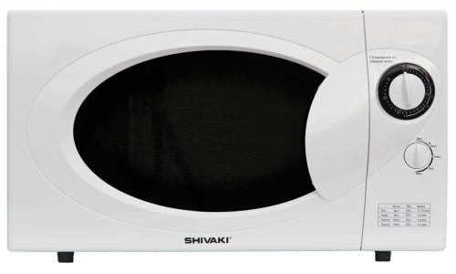 Микроволновая печь SHIVAKI SMW2518MW 900 Вт., 25 л., мех. упр., таймер 30 мин., разморозка, белый