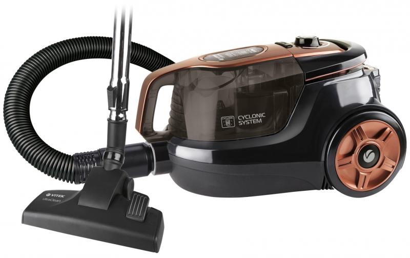 

Пылесос Vitek VT-8117(BK) Черный 2200 Вт, циклонный фильтр, 2,5 л