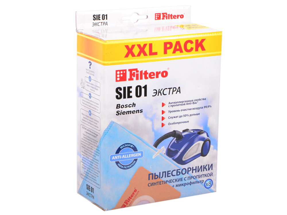 Filtero мешки-пылесборники Sie 01 XXL Pack Экстра. Filtero Sie 01 Экстра. Мешок Filtero Sie 01 Comfort. Filtero Sie 02 (4) Экстра. Filtero