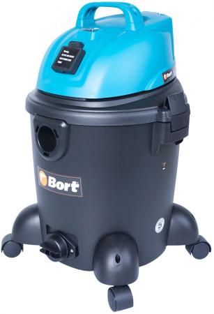 

Промышленный пылесос BORT BSS-1220 сухая влажная уборка синий чёрный