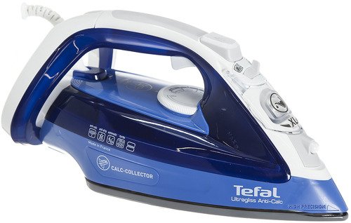 Утюг Tefal FV 4944E0 Ultragliss Anti-Calc,2500Вт,под.Durilium 360°,п/у 150г/мин,пар 0-40г/мин,в/п,эко режим