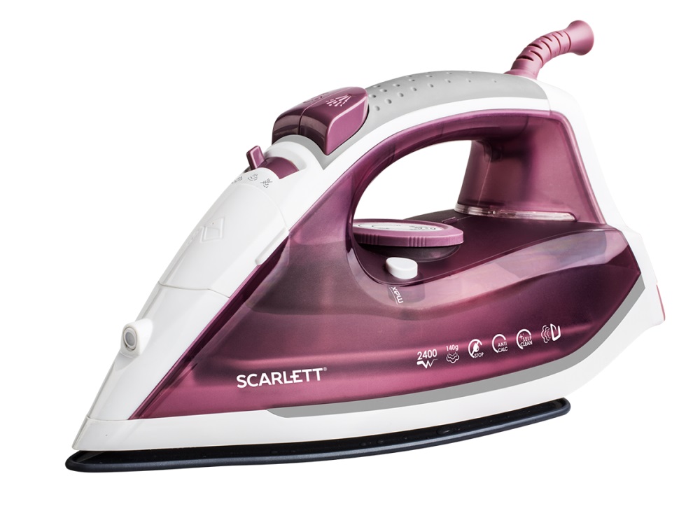 

Утюг SCARLETT SC-SI30K20 Pink 2400 Вт, 320 мл, 140 г/мин