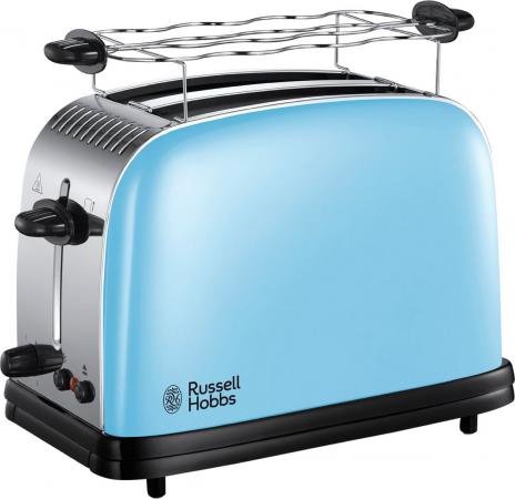 

Тостер Russell Hobbs Colours Plus Нeavenly Blue 23335-56 голубой серебристый чёрный