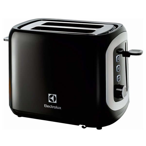 

Тостер Electrolux EAT 3300 черный, 940Вт, на 2 тоста, 7 степеней поджаривания, размораживание