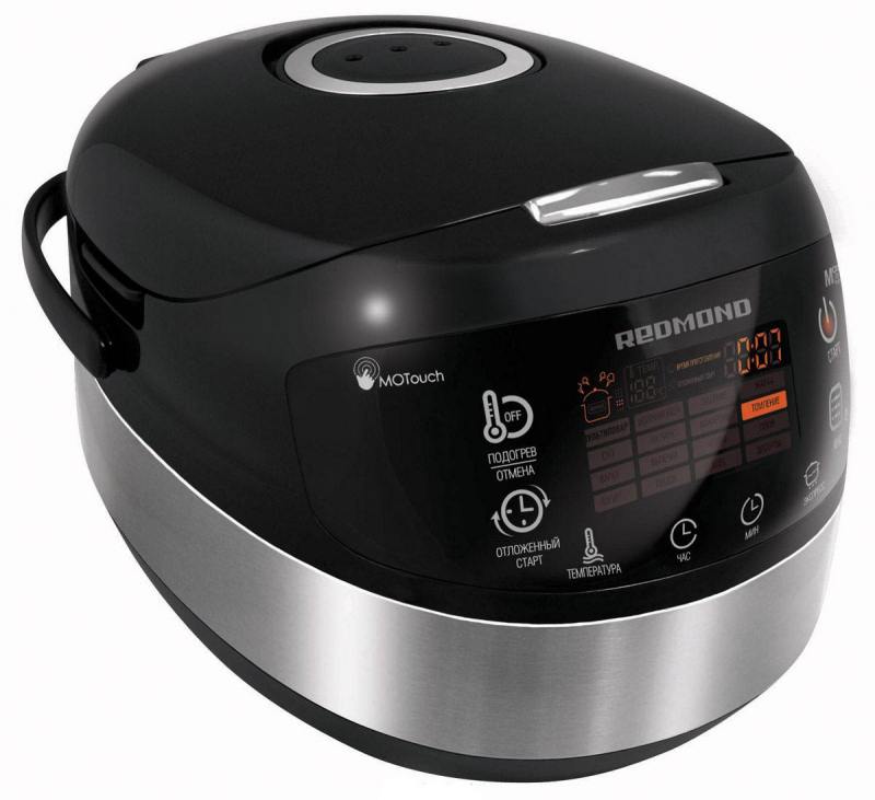 

Мультиварка Redmond RMK-M911 1000 Вт 5 л серебристый черный
