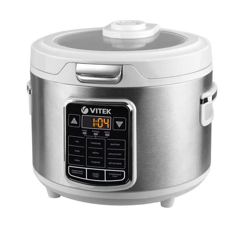 

Мультиварка Vitek VT-4281 белый/серебристый 800 Вт, 4 л